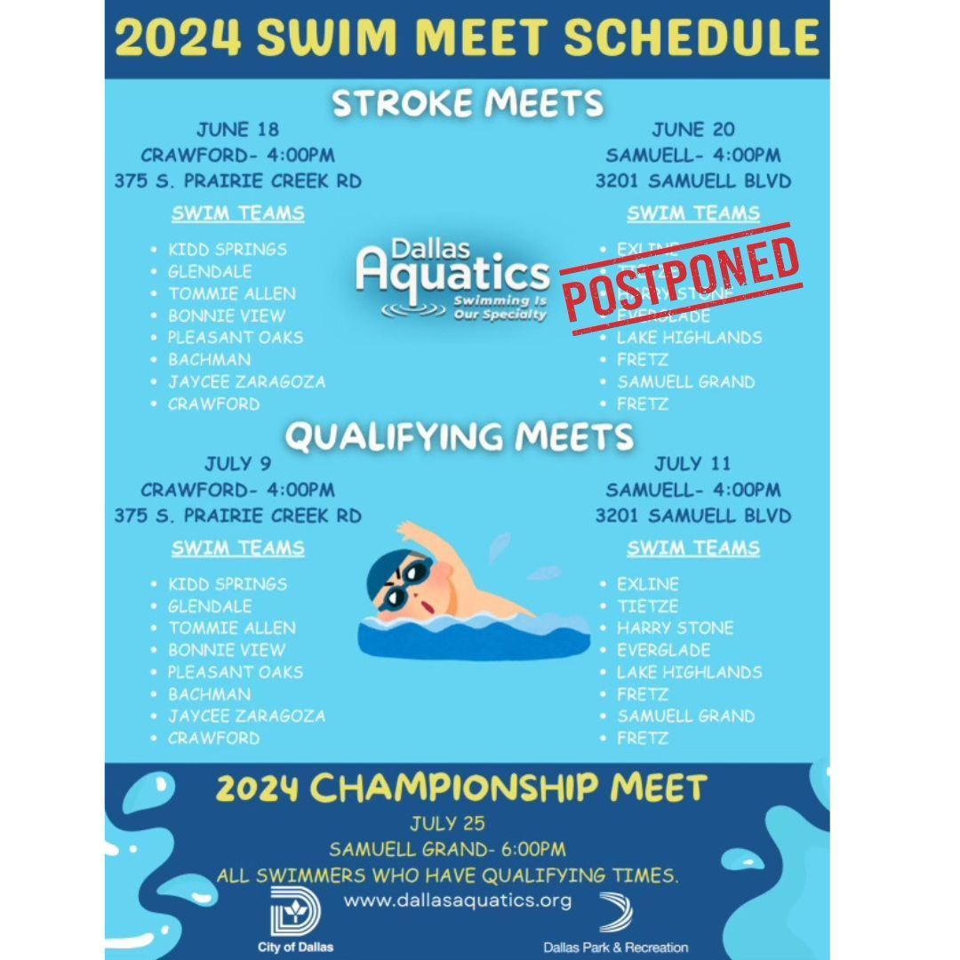Aquatics meet schedule