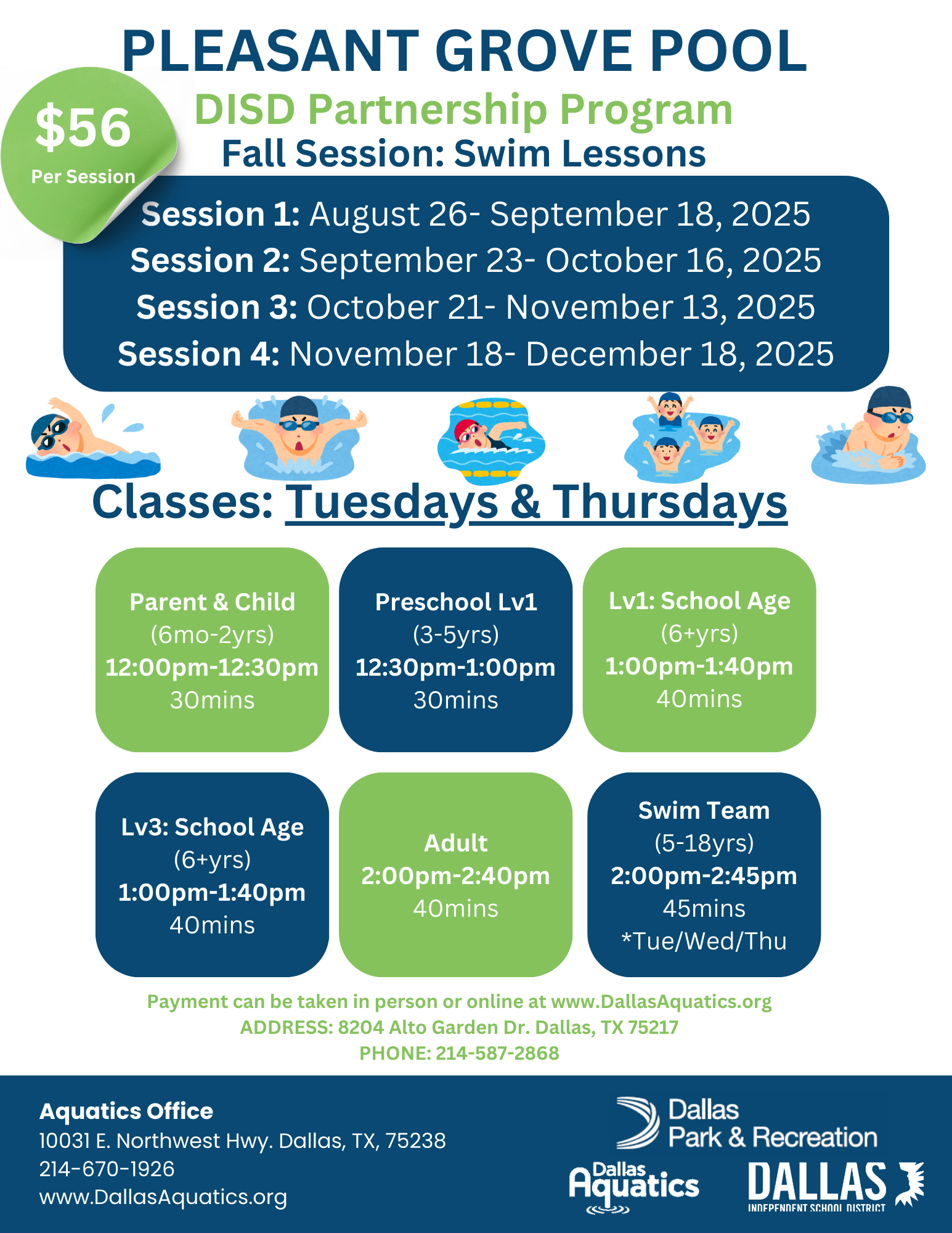 morning lessons spring PG